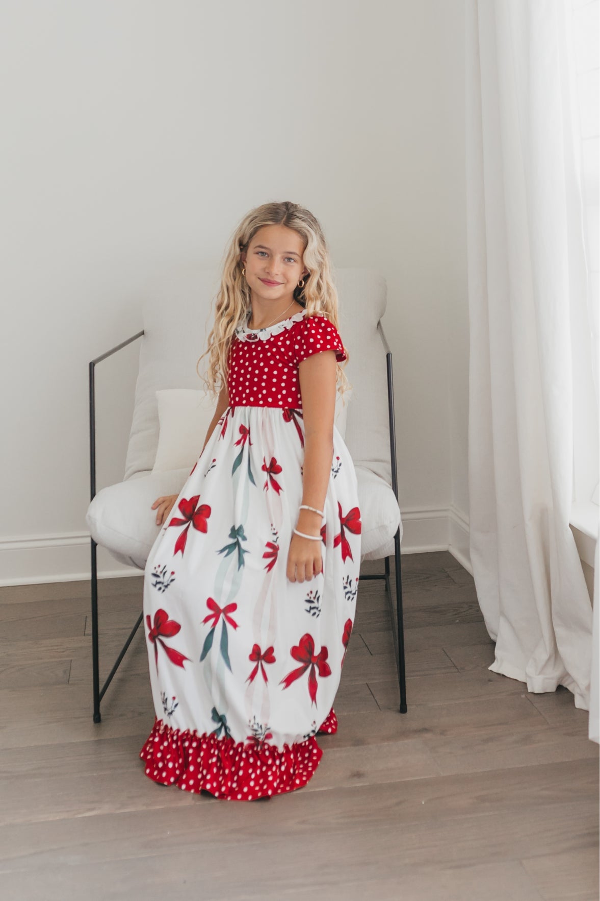Christmas Bow Lounge Gown